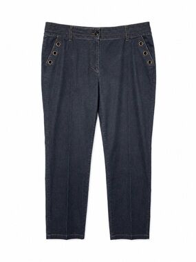 EQ Authentic Brand Women’s Size 20 Dark Wash Denim Grommet Pocket Pants